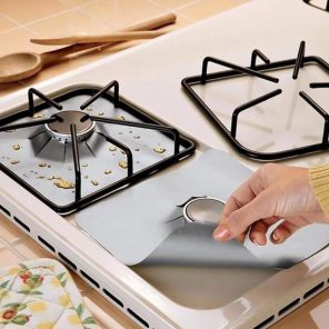 1 4PC Stove Protector Cover Liner Gas Stove Protector Gas Stove Stovetop Burner Protector Kitchen Accessories 1