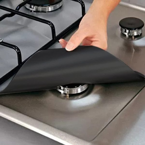 1 4PC Stove Protector Cover Liner Gas Stove Protector Gas Stove Stovetop Burner Protector Kitchen Accessories