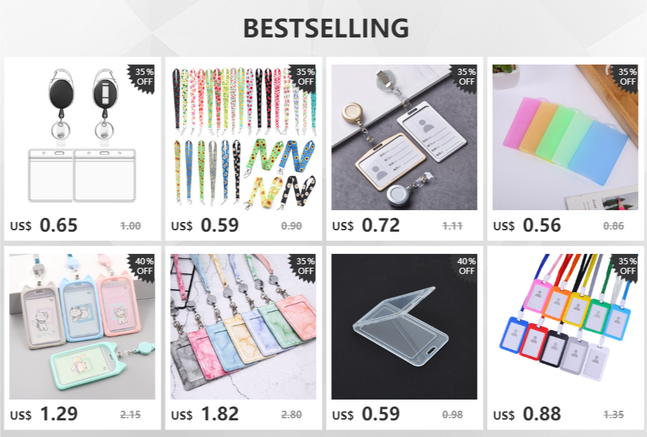 1 pcs aluminum alloy card cover case bank business work card holder with abs retractable badge reel credit id card badge bag