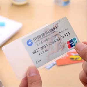 10pcs Waterproof Transparent Card Holder Plastic Card id Holders Case To Protect Credit Cards Card Protector