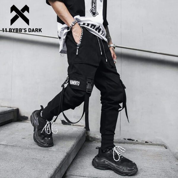 11 BYBB'S DARK Ribbons Black Harem Pants Mens 2020SS Casual Slim Track ...