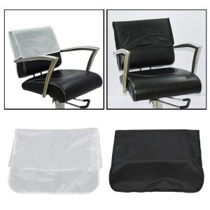 Professional Salon Baber Hairdressing Chair Back Covers Clear Black Barber Beauty Salon Chair Protective Cover