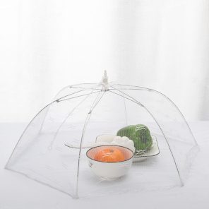 1PC Portable Umbrella Style Food Cover Anti Mosquito Meal Cover Lace Table Home Using Food Cover 1