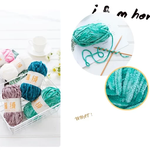 1pc 100g Super Soft Yarn Baby Chunky Blanket Yarn Chenille Yarns for Knitting and Crochet Hilos 4