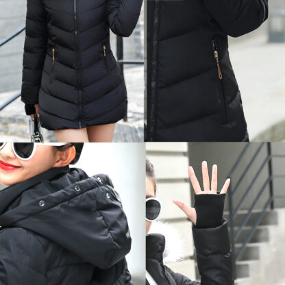 New Arrival Fashion Slim Women Winter Jacket Cotton Padded Warm Thicken Ladies Coat Long Coats