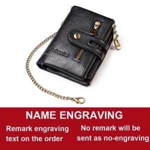 2021 New Men Wallets Name Customized PU Leather Short Card Holder Chain Men Purse High Quality 1.jpg 640x640 1