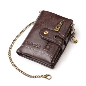 2021 New Men Wallets Name Customized PU Leather Short Card Holder Chain Men Purse High Quality 4.jpg 640x640 4