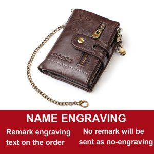 2021 New Men Wallets Name Customized PU Leather Short Card Holder Chain Men Purse High Quality 5.jpg 640x640 5