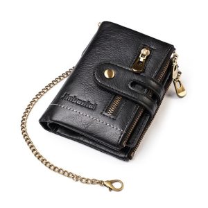 2021 New Men Wallets Name Customized PU Leather Short Card Holder Chain Men Purse High Quality.jpg 640x640