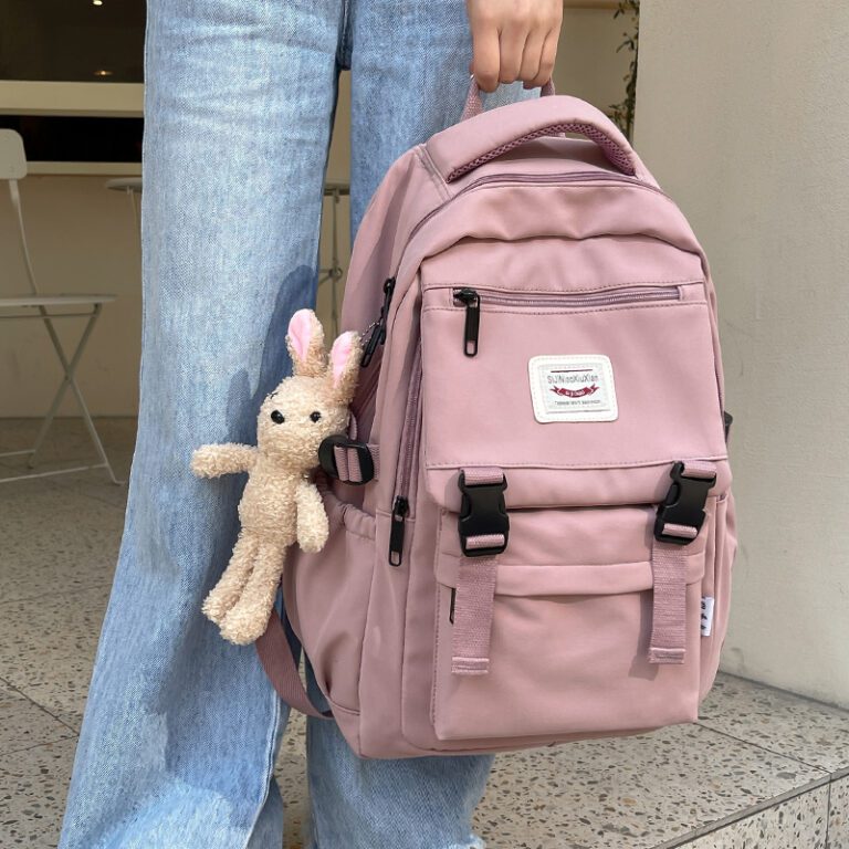 2021 New Waterproof Nylon Women Backpack Korean Japanese Fashion Female Students Schoolbag Multilayer Simple Sense Travel 2