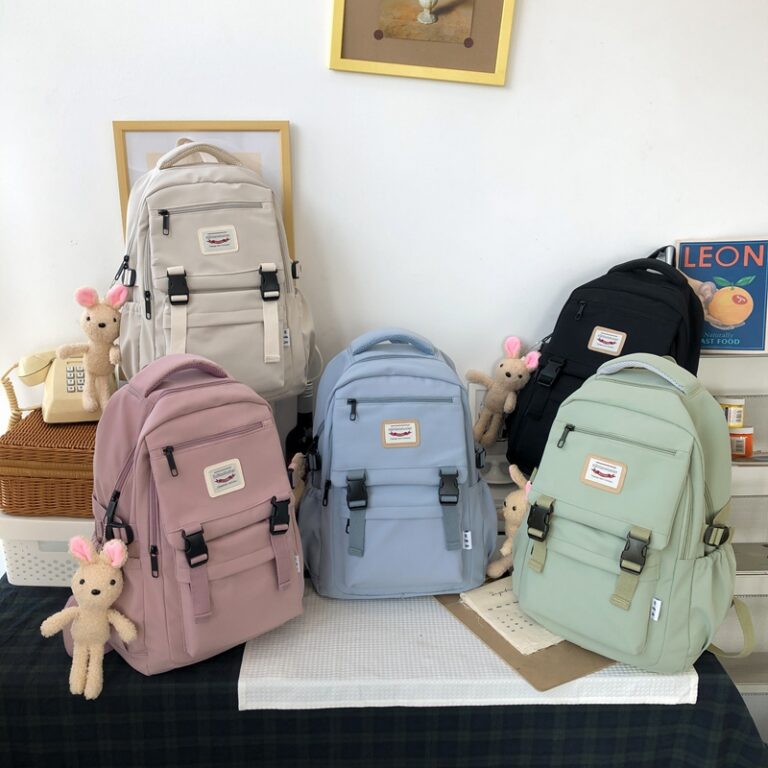 2021 New Waterproof Nylon Women Backpack Korean Japanese Fashion Female Students Schoolbag Multilayer Simple Sense Travel 3