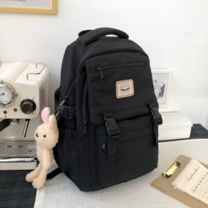 2021 New Waterproof Nylon Women Backpack Korean Japanese Fashion Female Students Schoolbag Multilayer Simple Sense Travel 3.jpg 640x640 3
