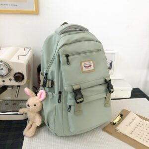 2021 New Waterproof Nylon Women Backpack Korean Japanese Fashion Female Students Schoolbag Multilayer Simple Sense Travel 4.jpg 640x640 4