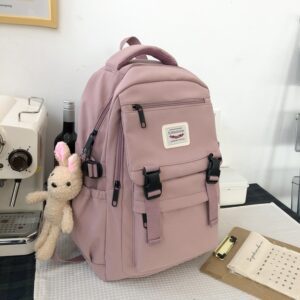 2021 New Waterproof Nylon Women Backpack Korean Japanese Fashion Female Students Schoolbag Multilayer Simple Sense Travel 7.jpg 640x640 7
