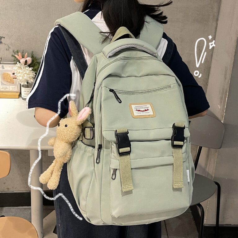 2021 New Waterproof Nylon Women Backpack Korean Japanese Fashion Female Students Schoolbag Multilayer Simple Sense Travel