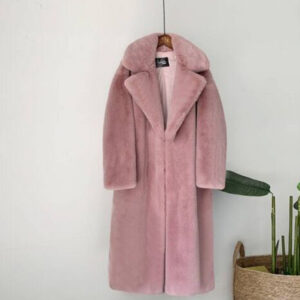 New Women Winter Warm Faux Fur Coat Thick Women Long Coat Turn Down Collar Women .jpg x