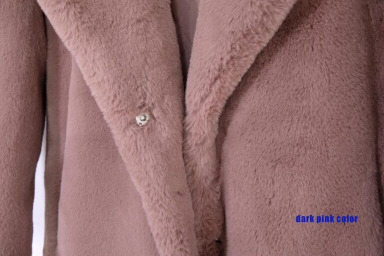 2021 New Women Winter Warm Faux Fur Coat Thick Women Long Coat Turn Down Collar Women 4
