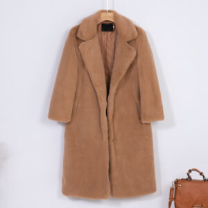 2021 New Women Winter Warm Faux Fur Coat Thick Women Long Coat Turn Down Collar Women 7.jpg 640x640 7