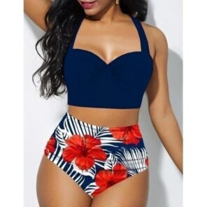 2021 New Womens Sexy Push Up Bikini Set High Waisted Swimsuit Floral Bathing Suit Swimwear Summer 1.jpg 640x640 1