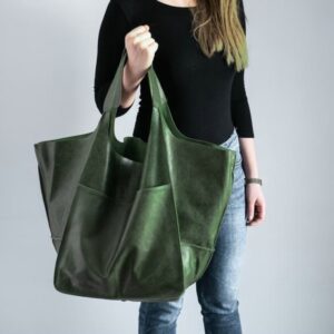 2021 Soft Large Capacity Tote Bag Shopper Bag Women Handbag Luxury Pu Leather Shoulder Bag Retro 4.jpg 640x640 4