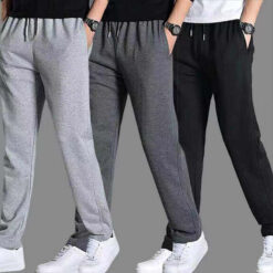 2021 Spring Autumn Joggers Men Jogging Sweatpants Sportswear Knit Tracksuit Sports Pants Trousers Oversize Wide Leg