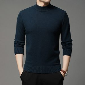 2022 Autumn and Winter New Men Turtleneck Pullover Sweater Fashion Solid Color Thick and Warm Bottoming 5.jpg 640x640 5