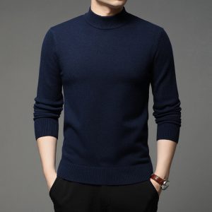 2022 Autumn and Winter New Men Turtleneck Pullover Sweater Fashion Solid Color Thick and Warm Bottoming.jpg 640x640