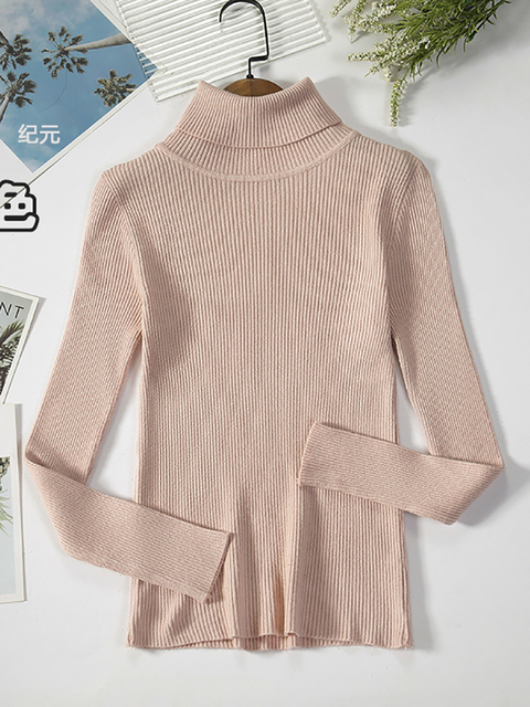 2022 Basic Turtleneck Women Sweaters Autumn Winter Thick Warm Pullover Slim Tops Ribbed Knitted Sweater Jumper 7.jpg 640x640 7