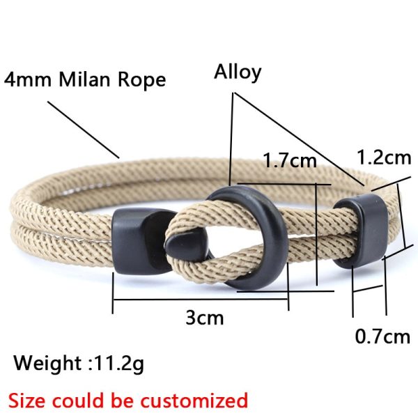 2022 Fashion Rope Bracelet Men Double Layer Outdoor Camping Braclet Homme Accessories Survival Paracord Braslet Gift 3