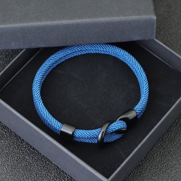 2022 Fashion Rope Bracelet Men Double Layer Outdoor Camping Braclet Homme Accessories Survival Paracord Braslet Gift 4