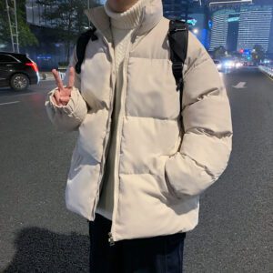 2022 Harajuku Men s Parkas Warm Thicken Fashion Coat Oversize Winter Casual Jacket Male Streetwear Hip 2