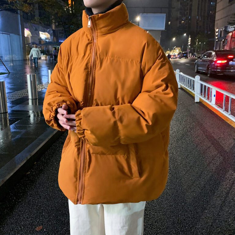 2022 Harajuku Men s Parkas Warm Thicken Fashion Coat Oversize Winter Casual Jacket Male Streetwear Hip 4