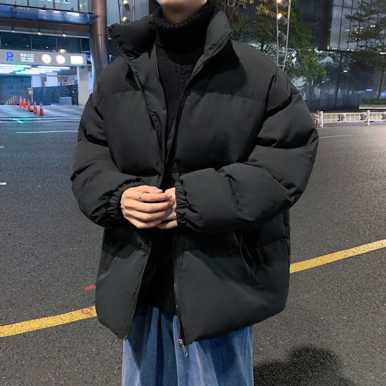 2022 Harajuku Men s Parkas Warm Thicken Fashion Coat Oversize Winter Casual Jacket Male Streetwear Hip