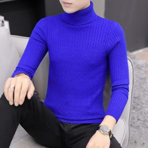 2022 Korean Slim Solid Color Turtleneck Sweater Mens Winter Long Sleeve Warm Knit Sweater Classic Solid 2.jpg 640x640 2