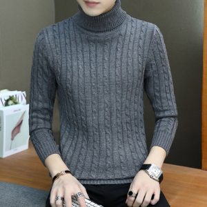 2022 Korean Slim Solid Color Turtleneck Sweater Mens Winter Long Sleeve Warm Knit Sweater Classic Solid 6.jpg 640x640 6