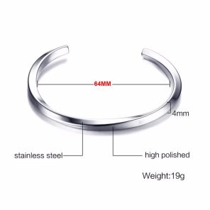 2022 New Simple Twisted Woven Bangles for Men s Fashion Retro Casual Party Jewelry Gift Stainless 1