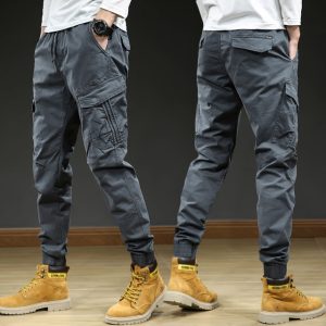 2022 New Spring Summer Multi Pockets Cargo Pants Men Streetwear Slim Fit Casual Joggers Male Stretch 2.jpg 640x640 2