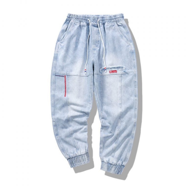 2022 New Streetwear Hip Hop Cargo Pants Men s Jeans Elastic Harun Joggers In Autumn and 2