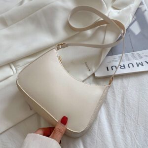 2022 New Women s Fashion Handbags Retro Solid Color PU Leather Shoulder Underarm Bag Casual Women 3.jpg 640x640 3