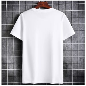 2022 Summer Men T shirt Short Sleeve Round Neck Streetwear Party Tops Trendy Casual Increase Male 1