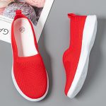 2022 Summer Women Shoes Knitting Sock Women s Sneakers Slip On Shoes Lightweight Flat Women s