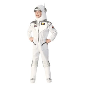 White Space Suit Costume Cosplay Astronaut Uniform Halloween Costume for Kids