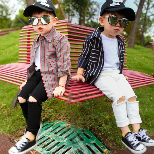 2021 Children Girls kids Wide legs Jeans Pants Fashion Baby GIRL S Pants Trousers 2