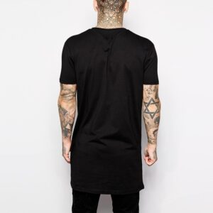2022 Brand New Clothing Mens Black Mens Long T shirt Tops Hip Hop Man T shirt 2