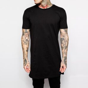 2022 Brand New Clothing Mens Black Mens Long T shirt Tops Hip Hop Man T shirt