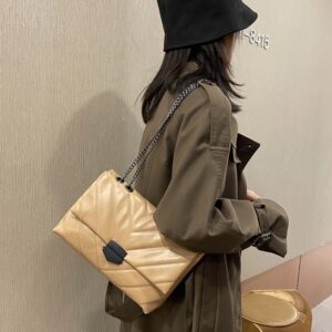 2022 New Casual Chain Crossbody Bags For Women Fashion Simple Shoulder Bag Ladies Designer Handbags PU 1