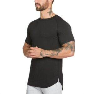 Brand clothing fitness t shirt men fashion extend long tshirt summer gym short sleeve t shirt 2.jpg 640x640 2