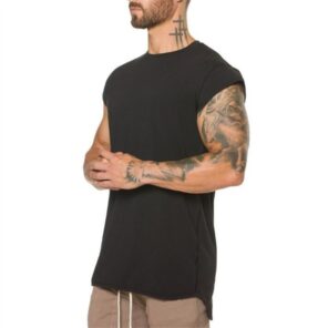 Brand clothing fitness t shirt men fashion extend long tshirt summer gym short sleeve t shirt.jpg 640x640