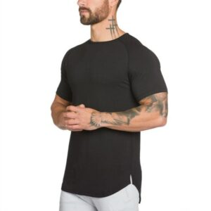Brand gym clothing fitness t shirt men fashion extend hip hop summer short sleeve t shirt.jpg 640x640