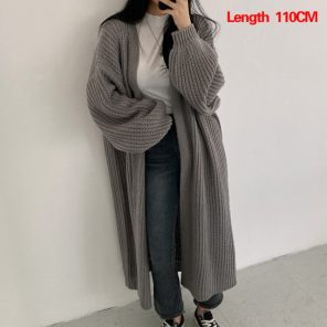 Cardigan Women Long Knitted Casual Vintage Loose Sweater Coat Solid Oversized Sweater Korean Fashion Female Cardigans 1.jpg 640x640 1